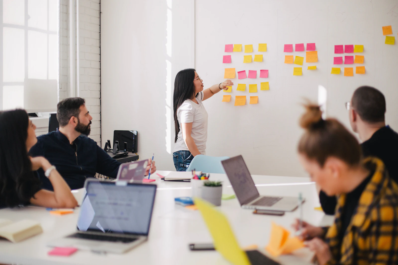 Sesión de trabajo con el equipo del cliente para mapear un proceso